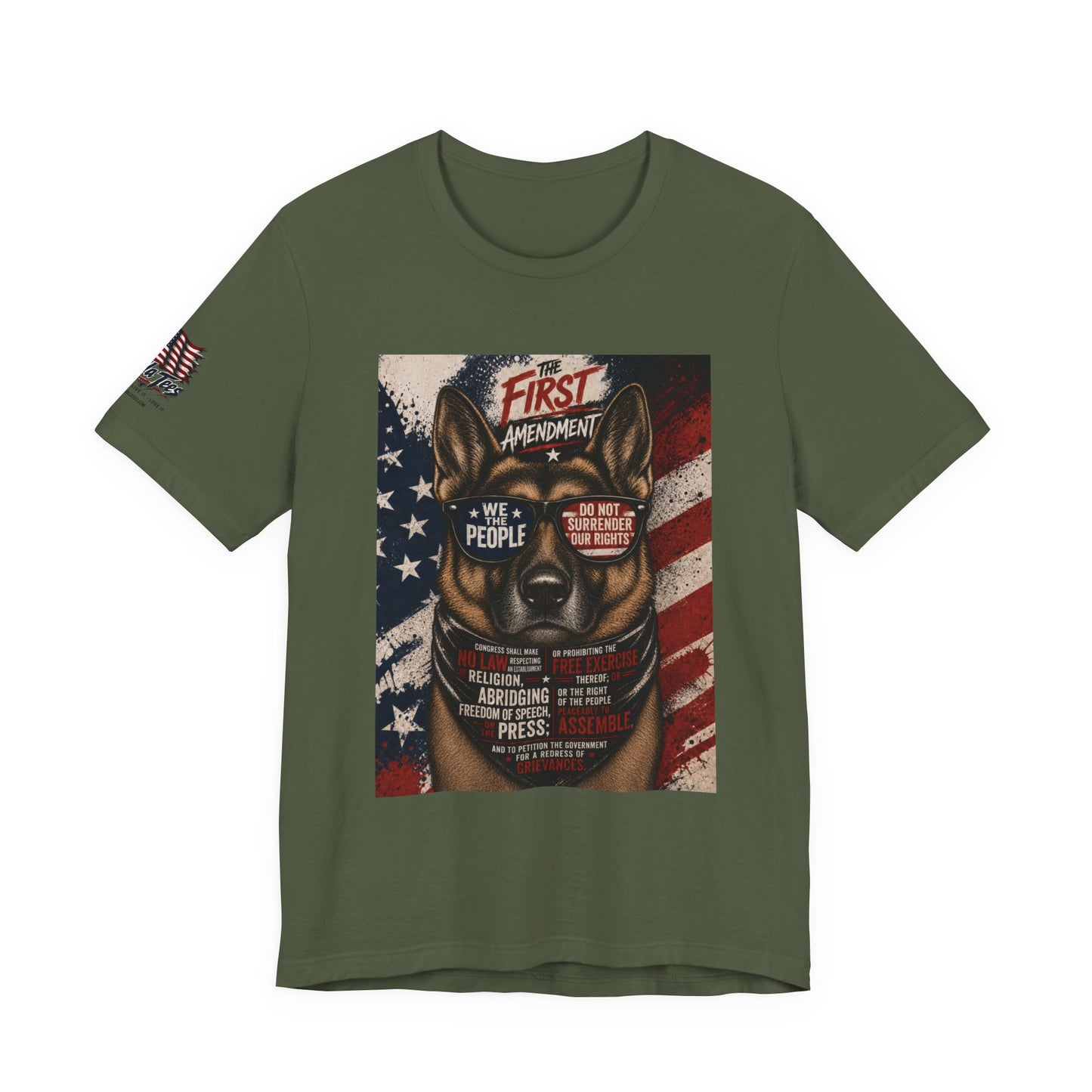 The Amendment Tees — German Shepherd 1st Amendment Tee