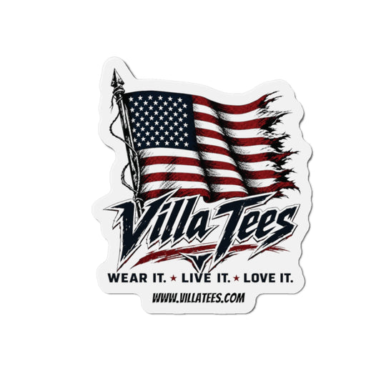 "Villa Tees" Founders -Patriotic Die-Cut Magnet