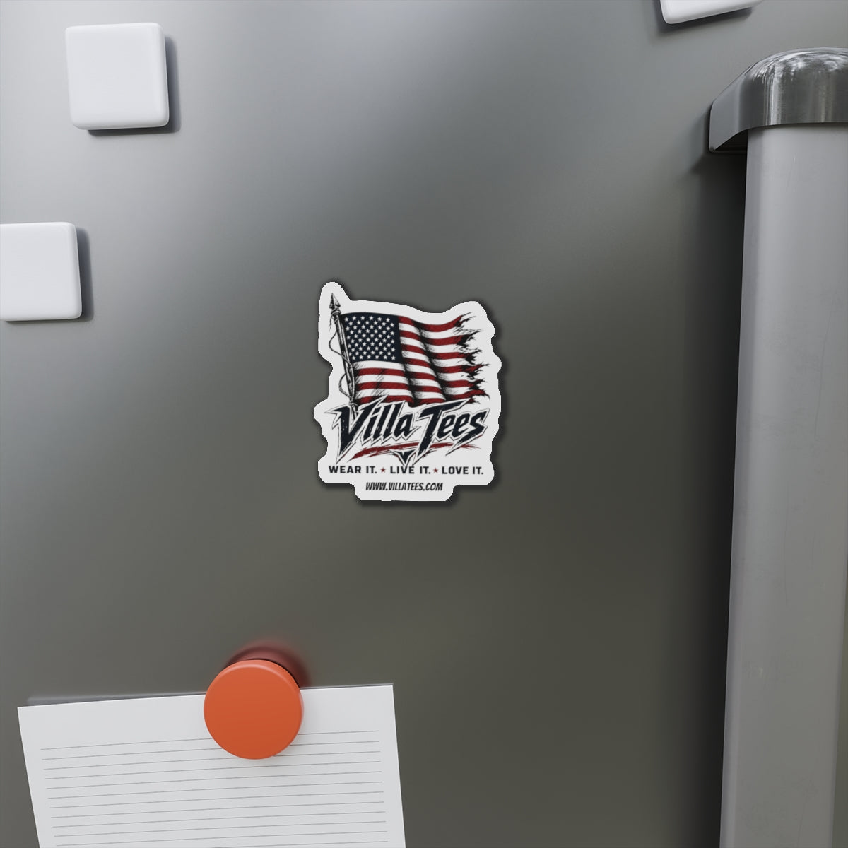 "Villa Tees" Founders -Patriotic Die-Cut Magnet