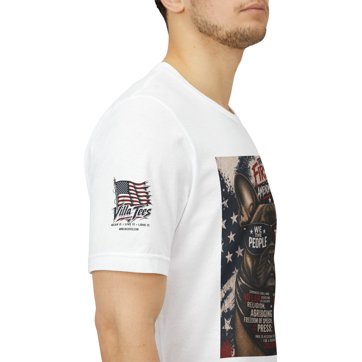 The Amendment Tees — French Bulldog 1st Amendment Tee