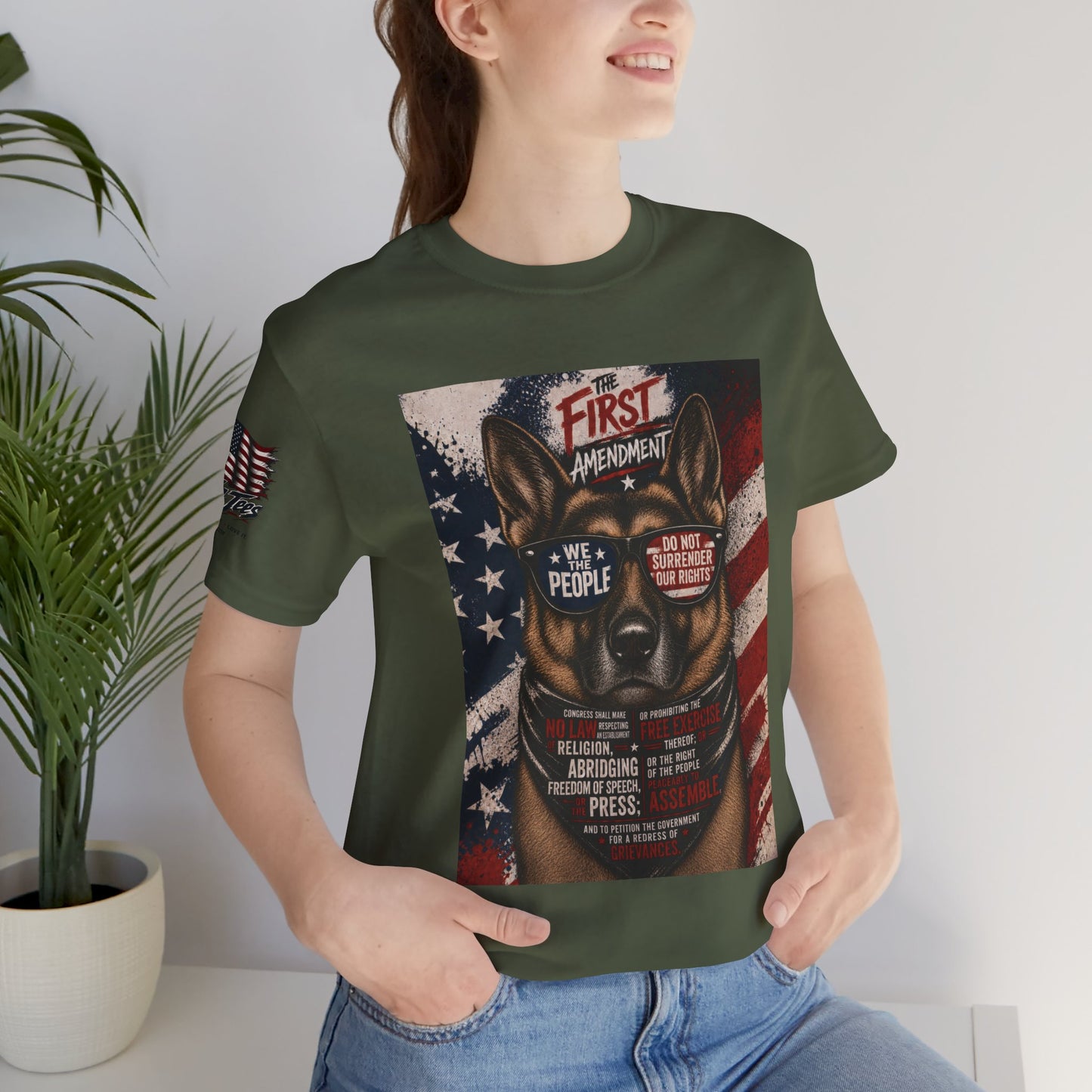 The Amendment Tees — German Shepherd 1st Amendment Tee