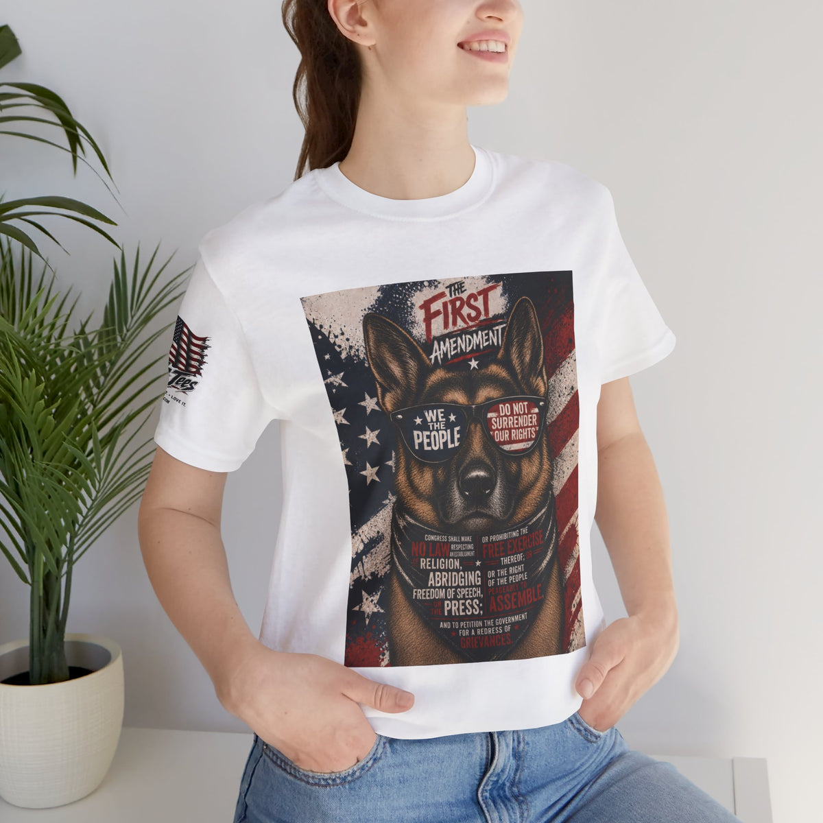 The Amendment Tees — German Shepherd 1st Amendment Tee