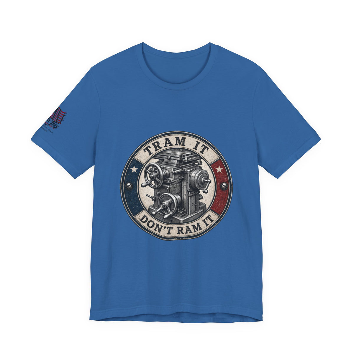 Knee Mill Machinist Tee — Tram It, Don't Ram It
